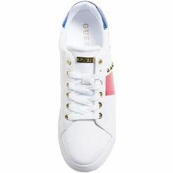 Budget ❤️ Guess Baskets ref 52790 Whifu Blanc Baskets mode Couleur Blanc 💯 -Guess Soldes Boutique 19915126 500 C