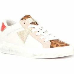 Grosses soldes 👍 Guess FL5WES ELE12 Baskets mode Couleur Blanc 🔥