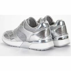 Bon marché 💯 Guess shine Baskets mode Couleur Argent 👏 -Guess Soldes Boutique 20178544 500 F