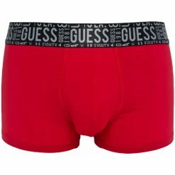 Meilleure vente ❤️ Guess Unlimited logo Boxers Couleur Rouge ❤️