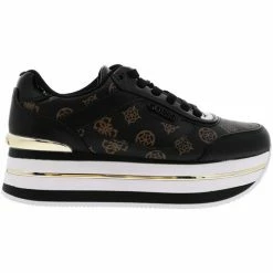 Promo 😍 Guess 12628CHPE21 Baskets mode Couleur Noir 🎉 -Guess Soldes Boutique 20337568 500 B