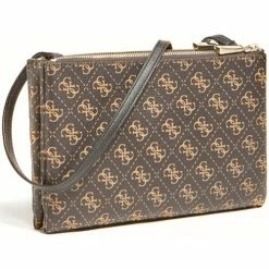 De gros ❤️ Guess Naya Besaces / Sacs bandoulière Couleur Marron 👍 -Guess Soldes Boutique 20350358 500 C