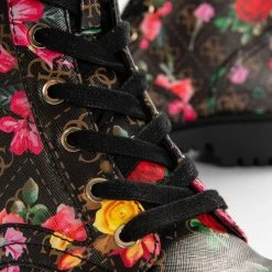 Sortie 🥰 Guess Olinia 4g logo floral combat boot Bottines / 🥾 Boots Couleur Multicolore 😉 -Guess Soldes Boutique 20428148 500 D