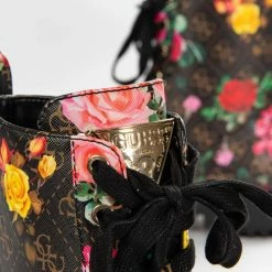 Sortie 🥰 Guess Olinia 4g logo floral combat boot Bottines / 🥾 Boots Couleur Multicolore 😉 -Guess Soldes Boutique 20428148 500 E