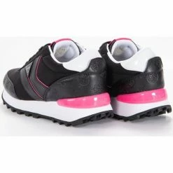 Grosses soldes 🤩 Guess Samsin logo gaufre Baskets mode Couleur Noir 🛒 -Guess Soldes Boutique 20433537 500 H