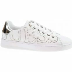 Promo 💯 Guess Razz Baskets mode Couleur Doré, Blanc ⭐