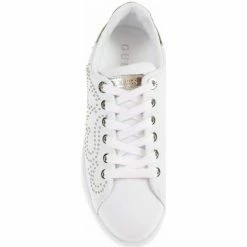 Promo 💯 Guess Razz Baskets mode Couleur Doré, Blanc ⭐ -Guess Soldes Boutique 20686840 500 E