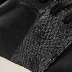 Le moins cher ✔️ Guess Verona genuine Baskets mode Couleur Noir ✨ -Guess Soldes Boutique 20768436 500 D