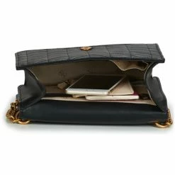 Budget 🎁 Guess BRERA CROSSBODY FLAP Besaces / Sacs bandoulière Couleur Noir 🛒 -Guess Soldes Boutique 20813403 500 G