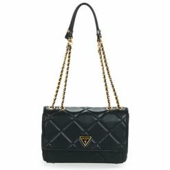 De gros 🔥 Guess CESSILY CONVERTIBLE XBODY FLAP Besaces / Sacs bandoulière Couleur Noir 🎉