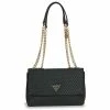 Offres ✔️ Guess HASSIE CONVERTIBLE XBODY FLAP Besaces / Sacs bandoulière Couleur Noir 😍 -Guess Soldes Boutique 20813407 500 A