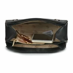 Promo 💯 Guess ALEXIE (VG) CROSSBODY FLAP Besaces / Sacs bandoulière Couleur Noir 🎁 -Guess Soldes Boutique 20813434 500 G