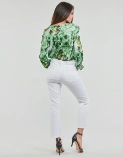 Top 10 ✨ Guess LS STEFANIA BODY TOP Autres types de lingerie Couleur Vert / Multicolore 👏 -Guess Soldes Boutique 20828841 500 D