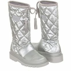 Meilleure affaire 👍 Guess FLVEE4FAB10-SILVE Bottines / 🥾 Boots Couleur Argenté ❤️ -Guess Soldes Boutique 20874629 500 B