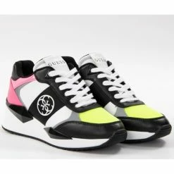 Promo 🧨 Guess Tesha logo 4g Baskets mode Couleur Rose 👍 -Guess Soldes Boutique 20945548 500 B