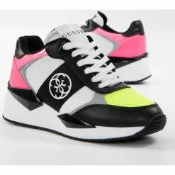 Promo 🧨 Guess Tesha logo 4g Baskets mode Couleur Rose 👍 -Guess Soldes Boutique 20945548 500 C