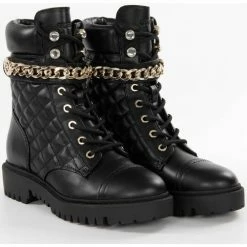 Meilleure affaire 👍 Guess Chain boot Bottines / 🥾 Boots Couleur Noir 👏 -Guess Soldes Boutique 21070946 500 B