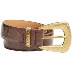 Offres 🛒 Guess Ceinture Ref 54469 DKB Marron Accessoires textile Couleur Marron ⌛