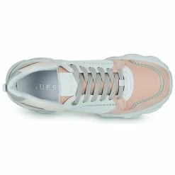 Meilleure vente 🌟 Guess MAGS Baskets mode Couleur Blanc / Rose 🛒 -Guess Soldes Boutique 21160523 500 F