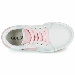 Sortie 😀 Guess ESTER Baskets mode Couleur Blanc / Rose 🤩 -Guess Soldes Boutique 21160557 500 F