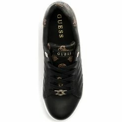 De gros 🤩 Guess FL7RAC ELE12 Baskets mode Couleur Noir 🔔 -Guess Soldes Boutique 21176891 500 D