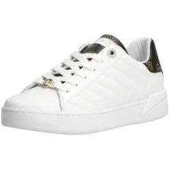 Bon marché 🔥 Guess FL7RAC ELE12 Baskets mode Couleur Blanc 🎁