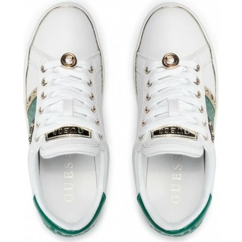 Promo 👍 Guess Baskets Ref 53733 WHGRE blanches et vertes Baskets mode Couleur Blanc ⌛ 6 Promo 👍 Guess Baskets Ref 53733 WHGRE blanches et vertes Baskets mode Couleur Blanc ⌛ – Image 4