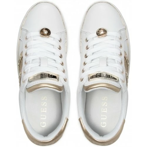 Le moins cher 🔔 Guess Baskets à paillettes Ref 53734 WHITE FUSHIA Baskets mode Couleur Blanc 🥰 6 Le moins cher 🔔 Guess Baskets à paillettes Ref 53734 WHITE FUSHIA Baskets mode Couleur Blanc 🥰 – Image 4