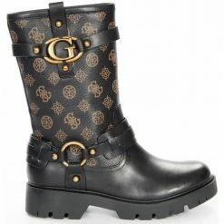 Remise 😀 Guess Randa logo 4g peony Bottines / 🥾 Boots Couleur Noir 👍