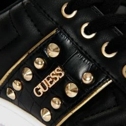Acheter 🎉 Guess Raula clous Baskets mode Couleur Noir 😀 -Guess Soldes Boutique 21488025 500 E