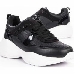 Nouveau ✨ Guess Heart black Baskets mode Couleur Noir 🔥 -Guess Soldes Boutique 21488028 500 C