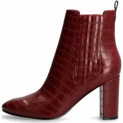 Promo 🌟 Guess FL8KLY PEL10 Bottines / 🥾 Boots Couleur Rouge ✨