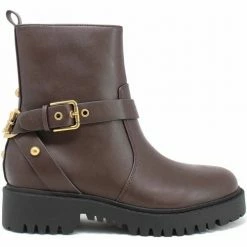 Promo ⌛ Guess FL8OC2 ELE10 Bottines / 🥾 Boots Couleur Marron ⌛