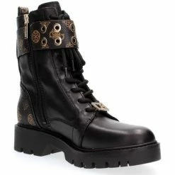 Bon marché 🔥 Guess FL7R2R FAL10-BROCR Bottes Couleur Noir 🎁