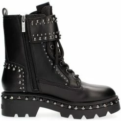 Promo ⭐ Guess FL8VAR ELE10-BLACK Bottes Couleur Noir ✔️