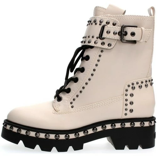 Remise 🎁 Guess FL8VAR ELE10-CREAM Bottes Couleur Beige ✨ 3 Remise 🎁 Guess FL8VAR ELE10-CREAM Bottes Couleur Beige ✨