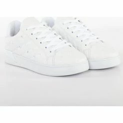 Le moins cher 🌟 Guess Reea logo appliqué 👟 sneaker Baskets mode Couleur Blanc 👏 -Guess Soldes Boutique 21639194 500 B