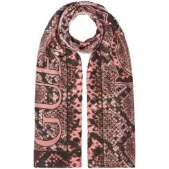 Nouveau 😍 Guess Foulard python Ref 54474 BLS Rose Accessoires textile Couleur Rose 🌟