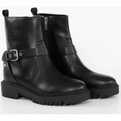 Grosses soldes 🥰 Guess Big logo metal Bottines / 🥾 Boots Couleur Noir 👍 -Guess Soldes Boutique 21952165 500 B