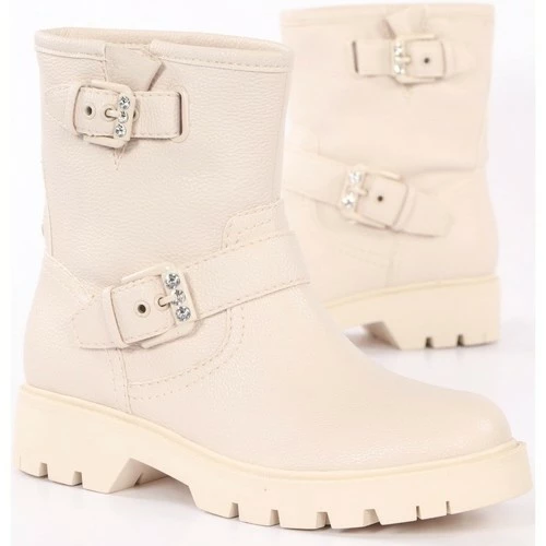 Sortie 🎁 Guess Rahima Bottines / 🥾 Boots Couleur Beige 🎉 5 Sortie 🎁 Guess Rahima Bottines / 🥾 Boots Couleur Beige 🎉 – Image 3