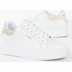 Promo 🧨 Guess Hailia Baskets mode Couleur Blanc 🥰 -Guess Soldes Boutique 22030636 500 C