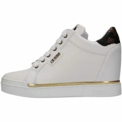 Promo 👏 Guess FL5FT2FAL12 Baskets mode Couleur Blanc 👍