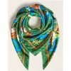 Les meilleures critiques de 🧨 Guess foulard soie imprimé floral vert Accessoires textile Couleur Vert 🧨 -Guess Soldes Boutique 22271806 500 A