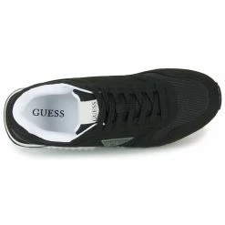 Promo ✔️ Guess REGGIO Baskets mode Couleur Noir 🛒 -Guess Soldes Boutique 22418814 500 F