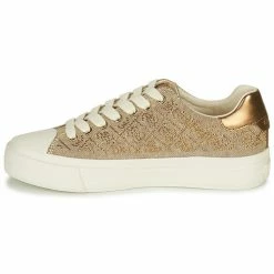 Coupon 😍 Guess JIANAA4 Baskets mode Couleur Doré 👏 -Guess Soldes Boutique 22418837 500 D