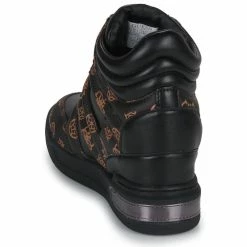 De gros 👍 Guess LISA Baskets mode Couleur Noir / Marron ✨ -Guess Soldes Boutique 22418839 500 E