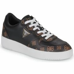 Meilleure affaire 😍 Guess SIDNY Baskets mode Couleur Noir / Marron 💯