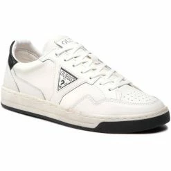 Meilleure vente 🤩 Guess FM6CBA LEA12 Baskets mode Couleur Blanc 🧨