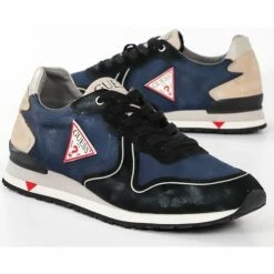 Meilleure affaire 🥰 Guess street style usée Baskets mode Couleur Bleu 👏 -Guess Soldes Boutique 22456612 500 C