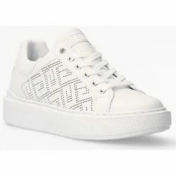 Vente flash 🛒 Guess FL5IVE ELE12 IVEE-WHITE Baskets mode Couleur Blanc 🎁